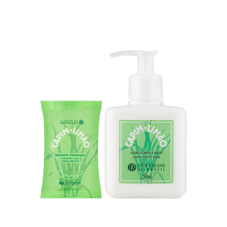 Sabonete Perfumado e Loção Desodorante Corporal Capim-Limão